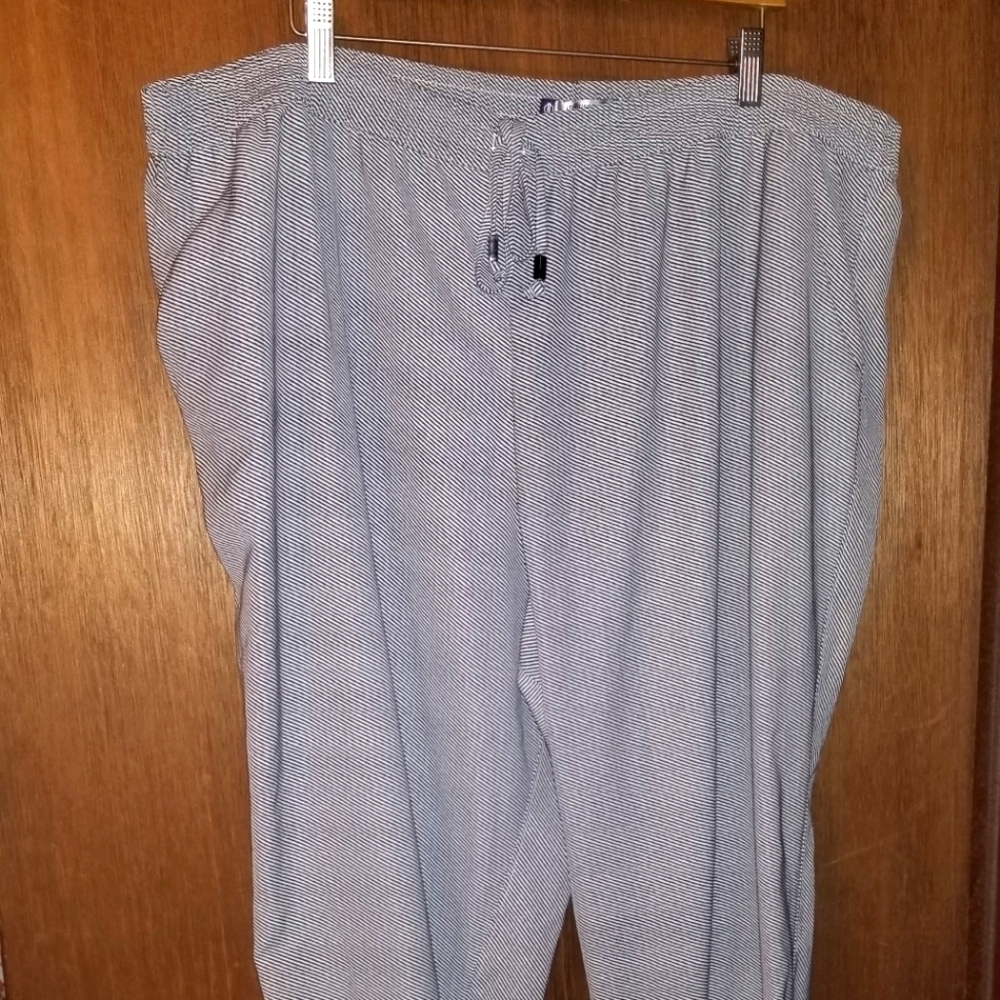 Plus Size (2x) Drawstring Striped Pant
